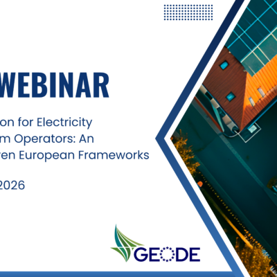 GEODE & E.DSO Webinar on the Joint Paper on the Revenue Regulations for Electricity DSOs