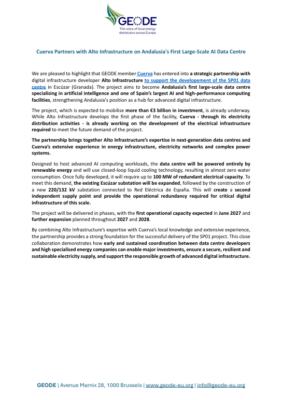 Cuerva Partners with Alto Infrastructure on Andalusia’s First Large-Scale AI Data Centre